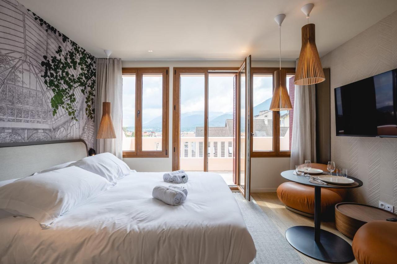 Le Nid Du Favre I - Charming Studio With Stunning Lake View Анси Экстерьер фото