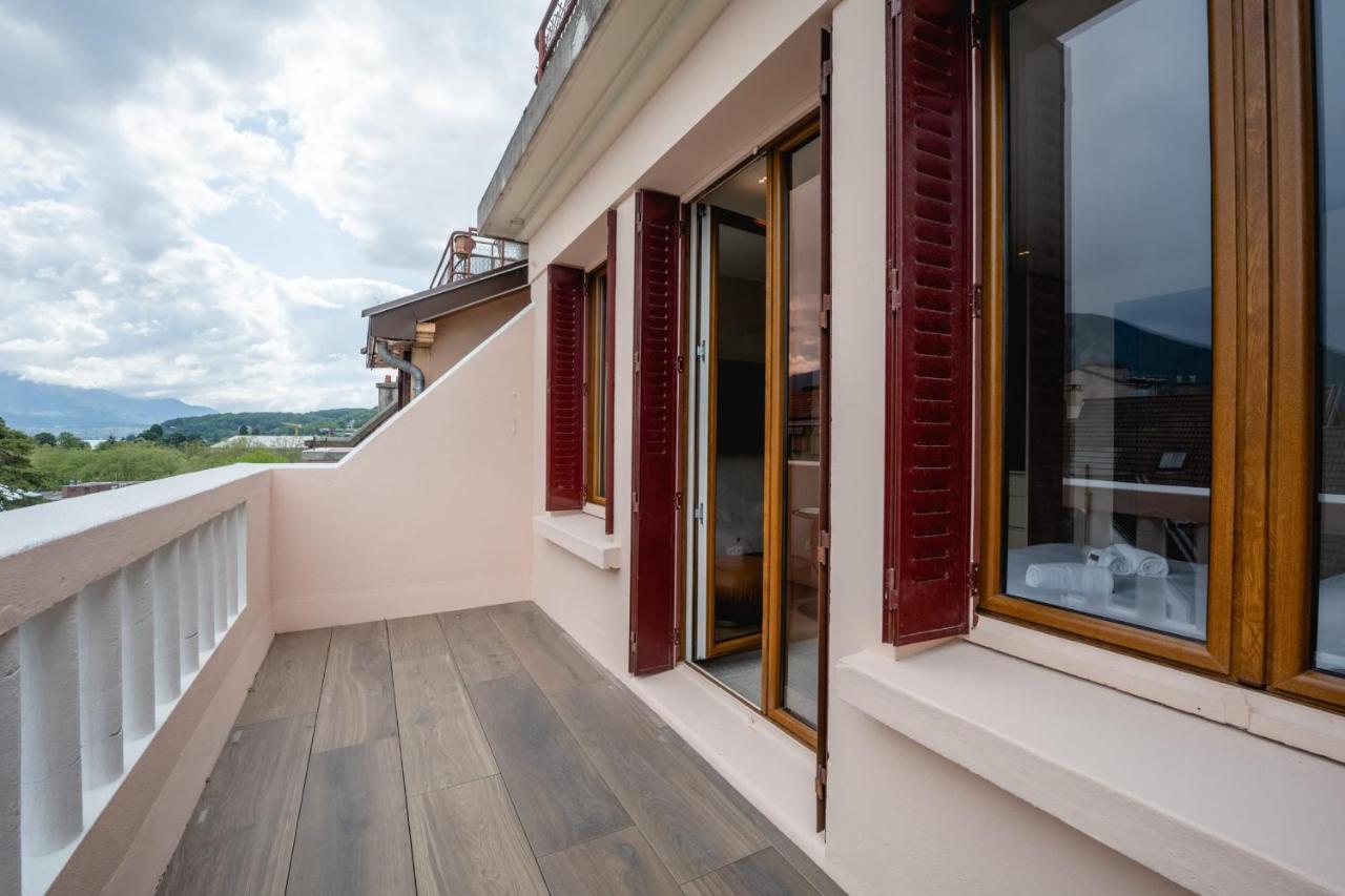 Le Nid Du Favre I - Charming Studio With Stunning Lake View Анси Экстерьер фото
